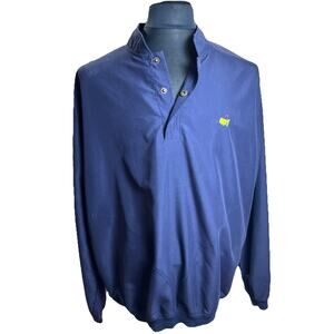 Sunderland Of Scotland Masters Logo Men’s Navy Pullover Windbreaker Size Large